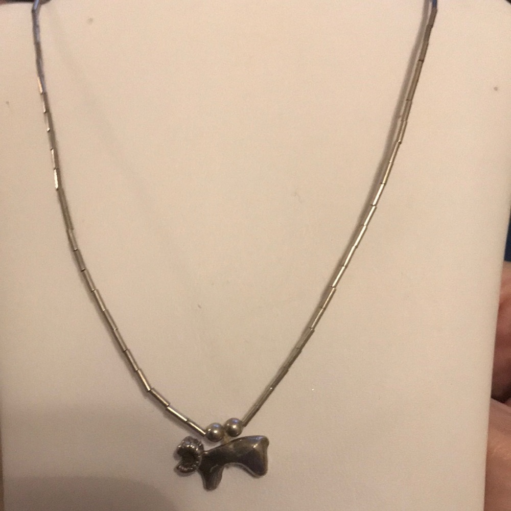 Native Sterling Ram necklace